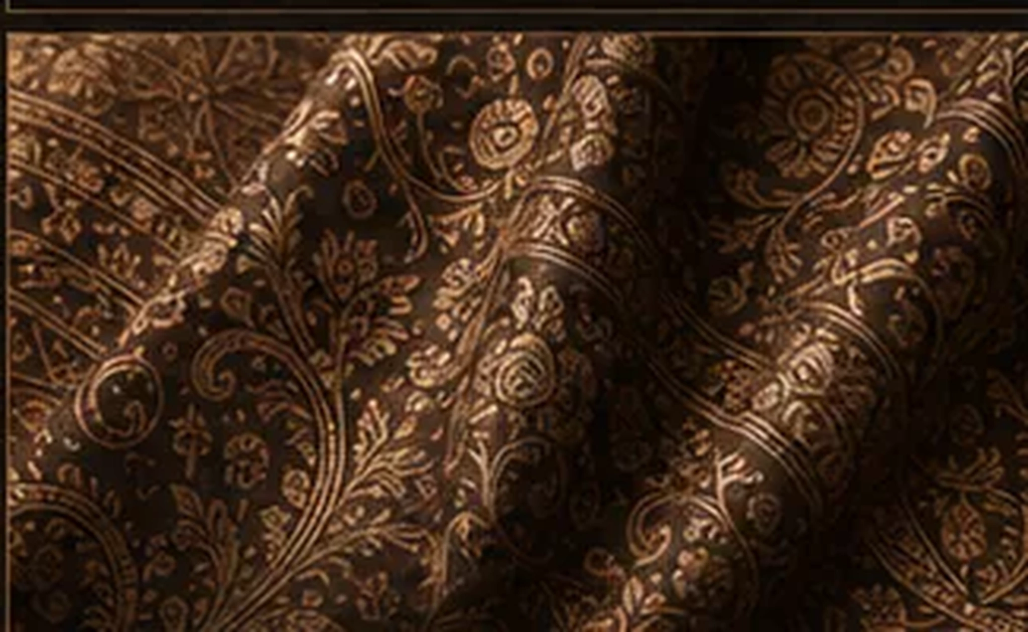 Close-up of a heritage-inspired patterned textile